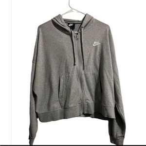 NWOT Cropped Nike Zip Hoodie